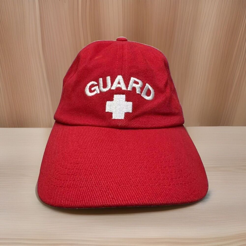Lifeguard Hat Red White Cross Adult Baseball Cap Adjustable Strap Back Cosplay